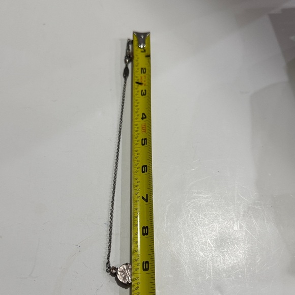 Sabika Silver Tone Necklace with Pink Pendant - Picture 14 of 14